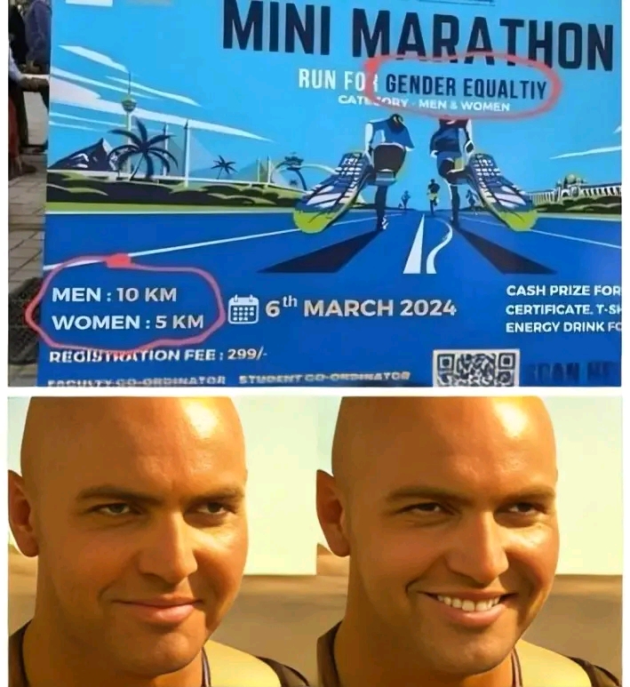 MINI MARATHON RUN FO 1 GENDER EQUALTIY CATI ORY - MEN & WOMEN MEN: 10 KM WOMEN: 5 KM REGISTIOTION FEE: 299/- 6th MARCH 2024 CASH PRIZE FOR CERTIFICATE. T-SH ENERGY DRINK FC