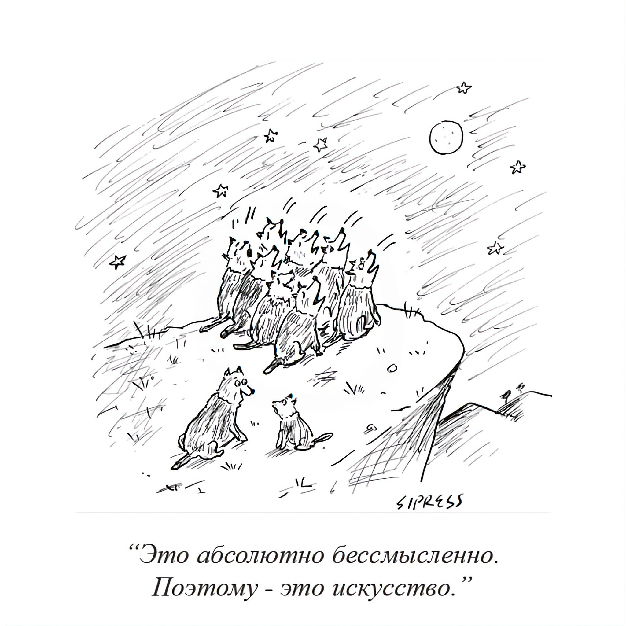 SIPRESS "Это абсолютно бессмысленно. Поэтому - это искусство."