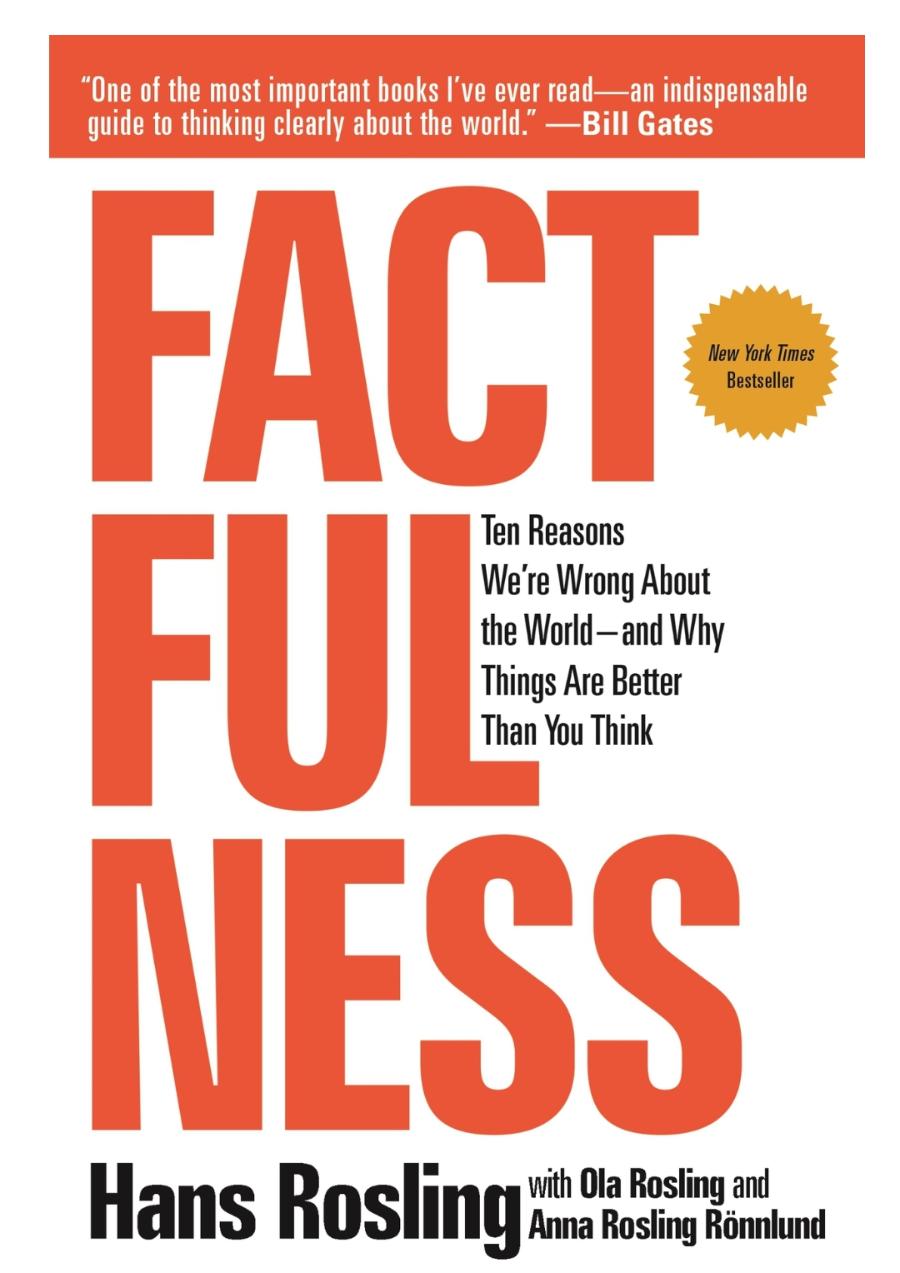 "One of the most important books l've ever read&mdash;an indispensable guide to thinking clearly about the world." &mdash;Bill Gates FACT New York Times Bestseller FUL Ten Reasons NESS with Ola Rosling and Hans Rosling Ama Rosing Ronniunl
